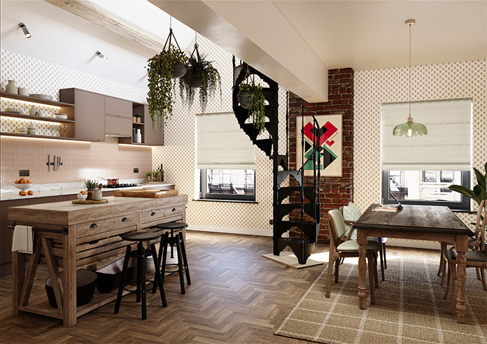 Windsor, Ivory - Roman Blind - Image 7